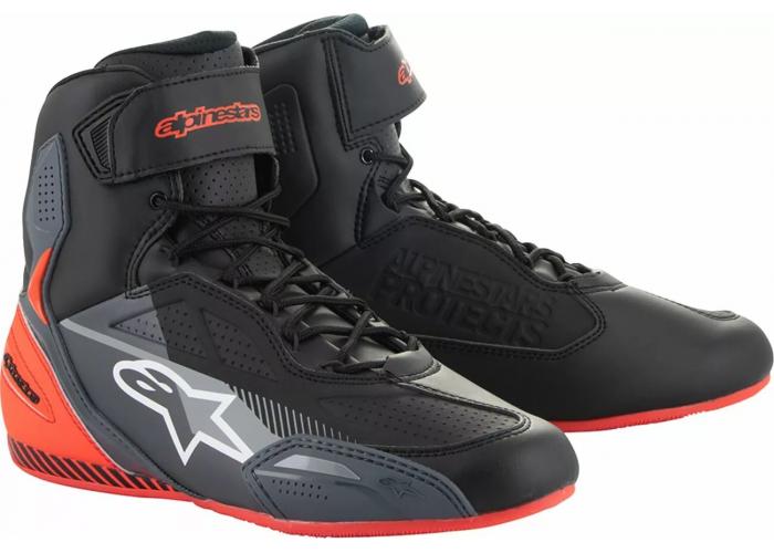 Ghete Alpinestars Faster-3, culoare negru/rosu/gri, marime 43